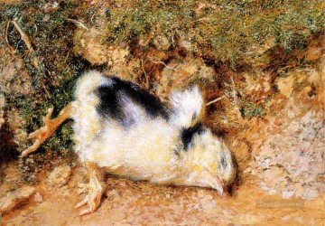 家禽 Painting - ジョン・ラスキンの死んだひよこ イギリス人のウィリアム・ホルマン・ハント